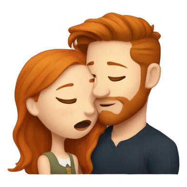 ginger girl kissing tom hardy  sticker
