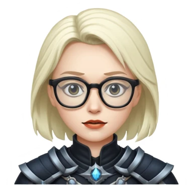 death knight wearing glasses  sticker