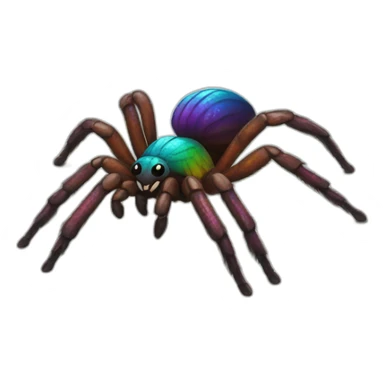 Rainbow Tarantula Full Body sticker