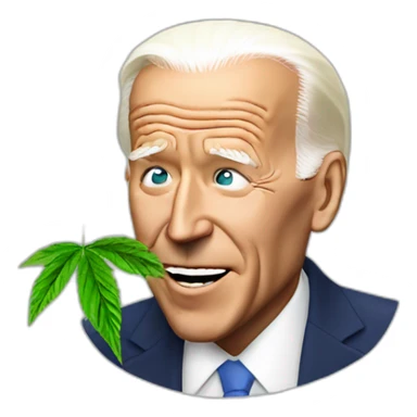 joe biden smoking weed sticker