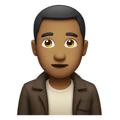 Person giving a side eye sticker