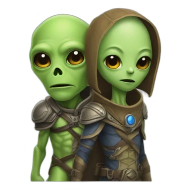 Alien and carpathian sticker