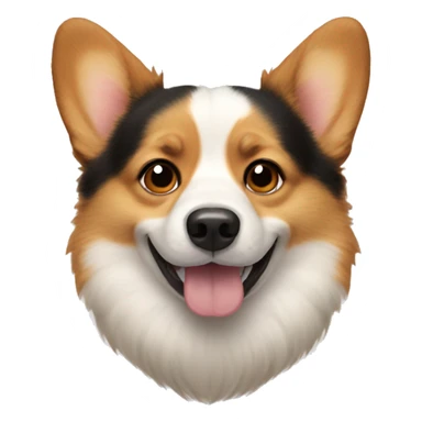 Corgi dog fluffy  sticker
