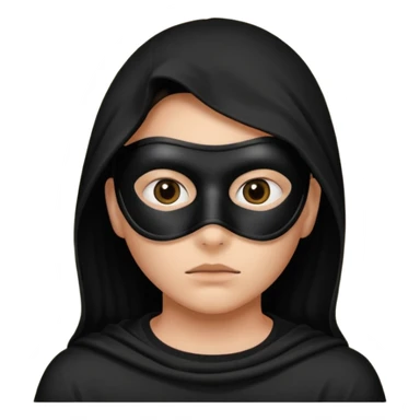 thief emoji peeking from behind a wall, suspicious eyes sticker