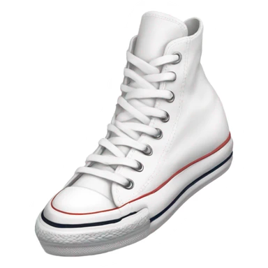 High top platform fully white converse sticker