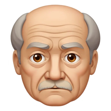 Create a emoji of a old leader man looking like dictatorship  sticker
