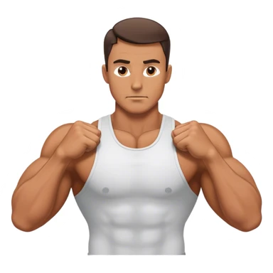 guy pec exercise sticker