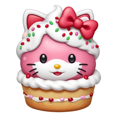 hello kitty strawberry shortcake pink full body sticker