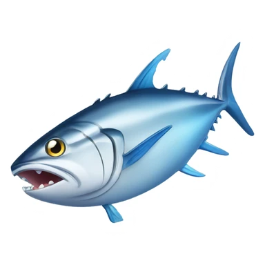 tuna that is covered in ice sticker