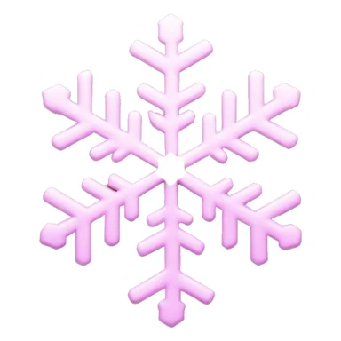 Light pink snowflake  sticker