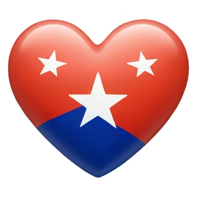 heart with chile colors sticker