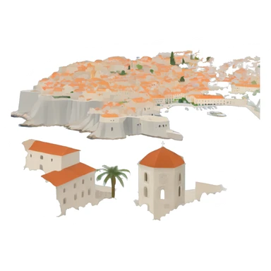 Croatia Dubrovnik landscape sticker