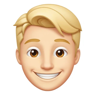 IShowSpeed inspired head, profile view, with a big smile sticker