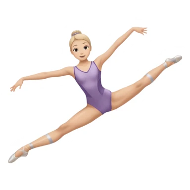 make girl doing straight split with only 1 pair of legs sticker