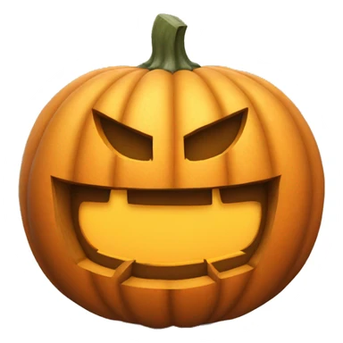 Big pumpkin carved sticker