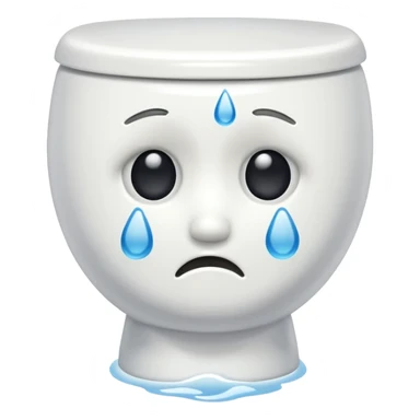 toilet crying  sticker