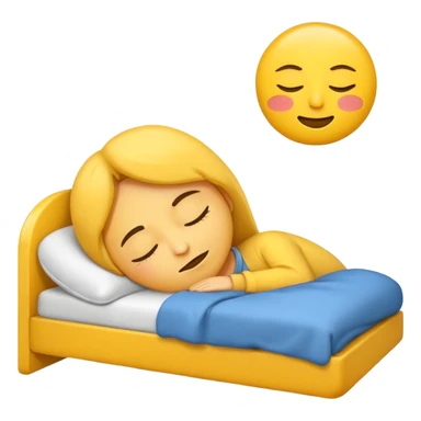 sleeping emoji with zzz above head sticker