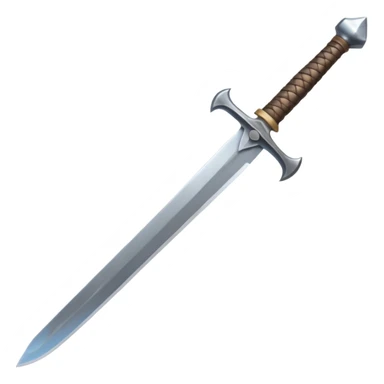 a viking blade, bastard sword, transparent background sticker