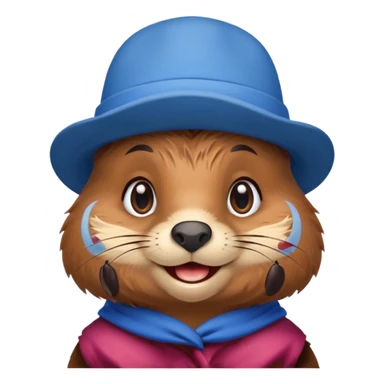 sassy girl beaver sticker