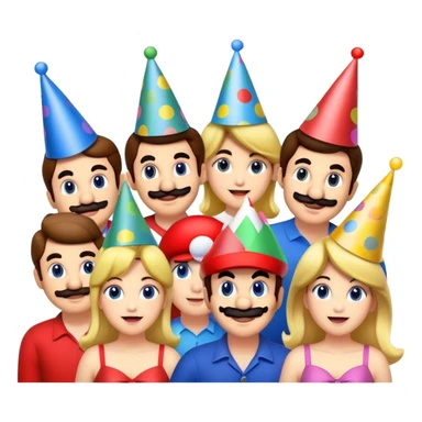 Mario birthday celebration  sticker