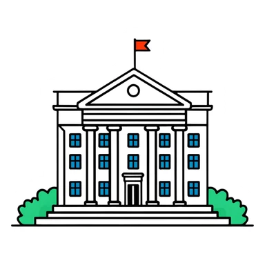 bank building crossed out, no banking sticker