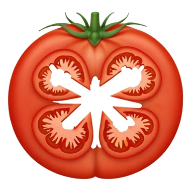 circle slice tomato sticker