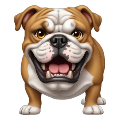 really Mad english bulldog sticker