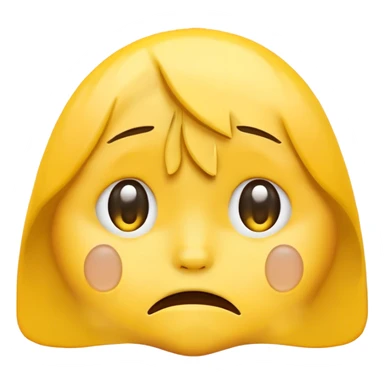 A sad emoji expression sticker