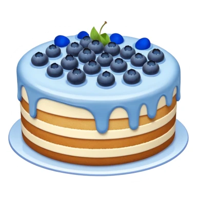 Cake with blueberries on top sticker