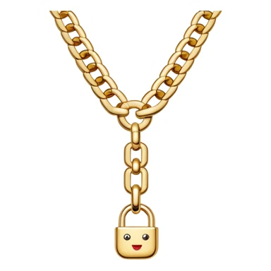 Prada luxury chain necklace sticker