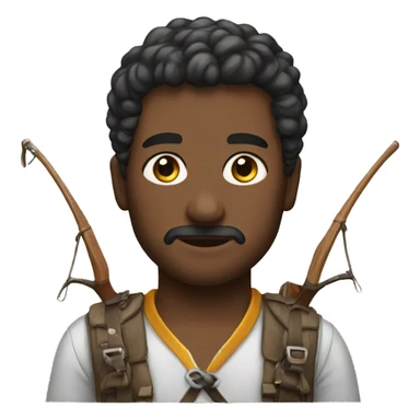 portrait of a bow enthusiast sticker