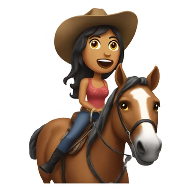 ashley trevino singing on a horse sticker