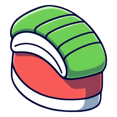 iridescent sushi sticker