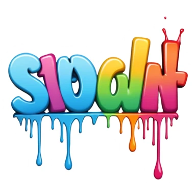 graffiti of the word  sit down  sticker