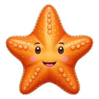 Big Blushed cheeks starfish sticker