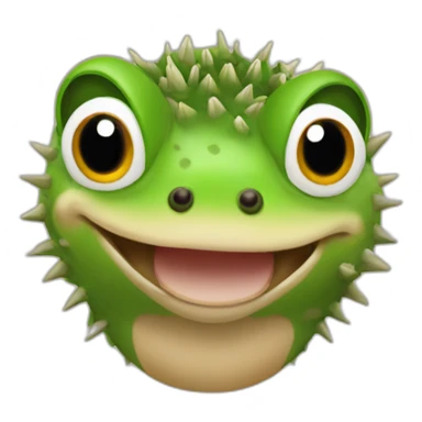 hedgehog and frog hybrid sticker