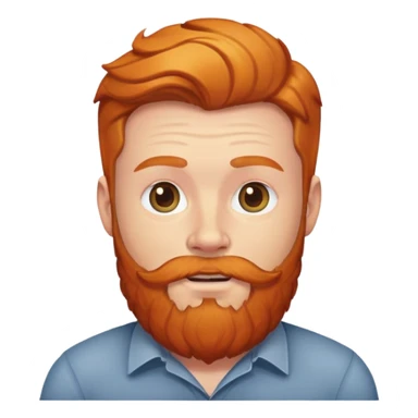 Ginger man with beard sticker