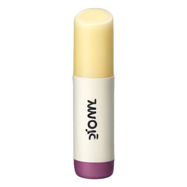 Vanilla lip balm sticker