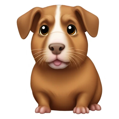 Brown ridgeback guinea pig  sticker