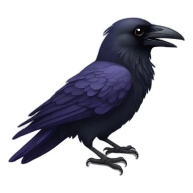 Raven bird sticker