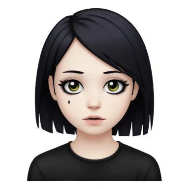 Emo face sticker