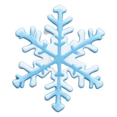 Melting snowflake sticker