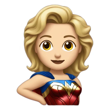 Hilary Clinton wearing Wonder Woman   sticker