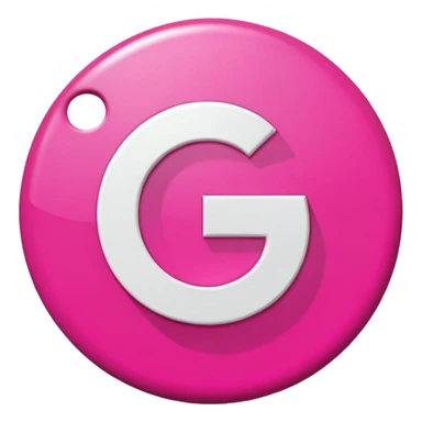 pink google word sticker