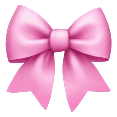 Pink clean girl bow sticker
