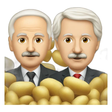 Lukashenko and potatoes  sticker