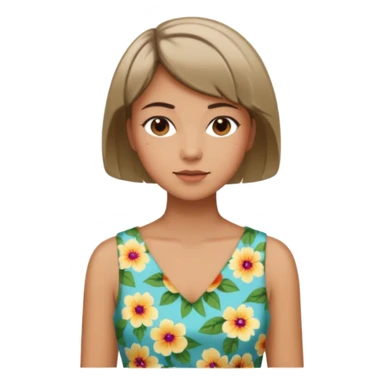 şort çiçekli sticker