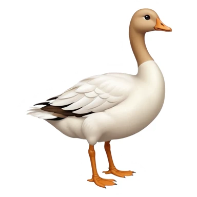 goose with a human female feet sticker