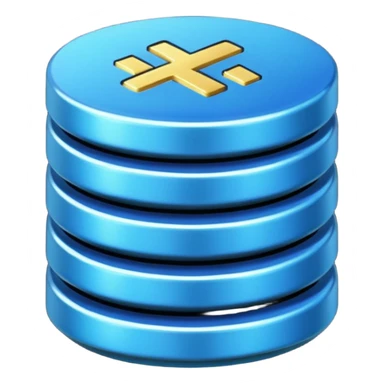 blue coins credit package sticker