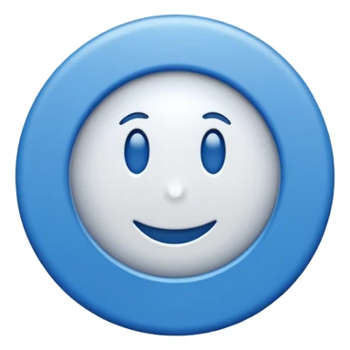 Un check blanco con el fondo azul y dentro de un circulo sticker